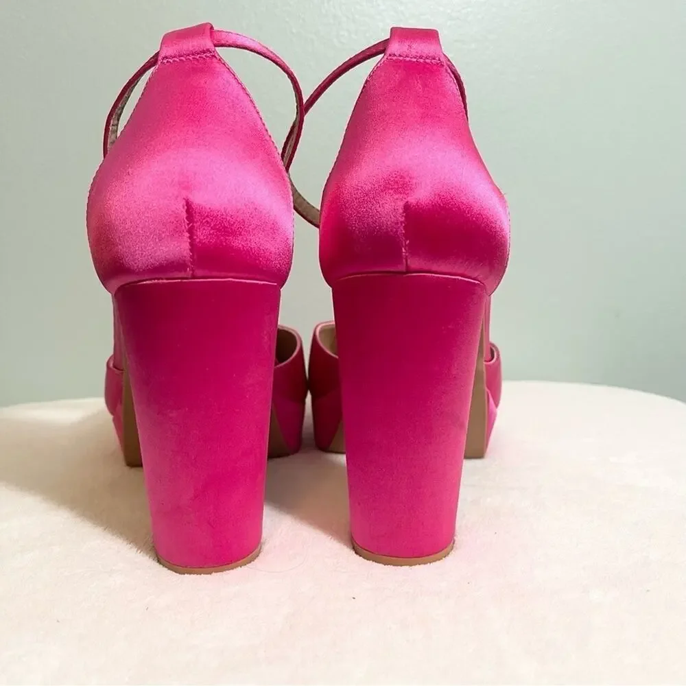 Fashion Nova Eliza Platform Pumps - Pink Size 9 WIDE